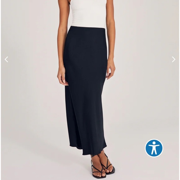 Favorite Daughter - Favorite silk maxi skirt - NAVY XL - Picture 1 of 5